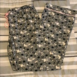 Tart Intimates Black Pink Floral Sleep Pants